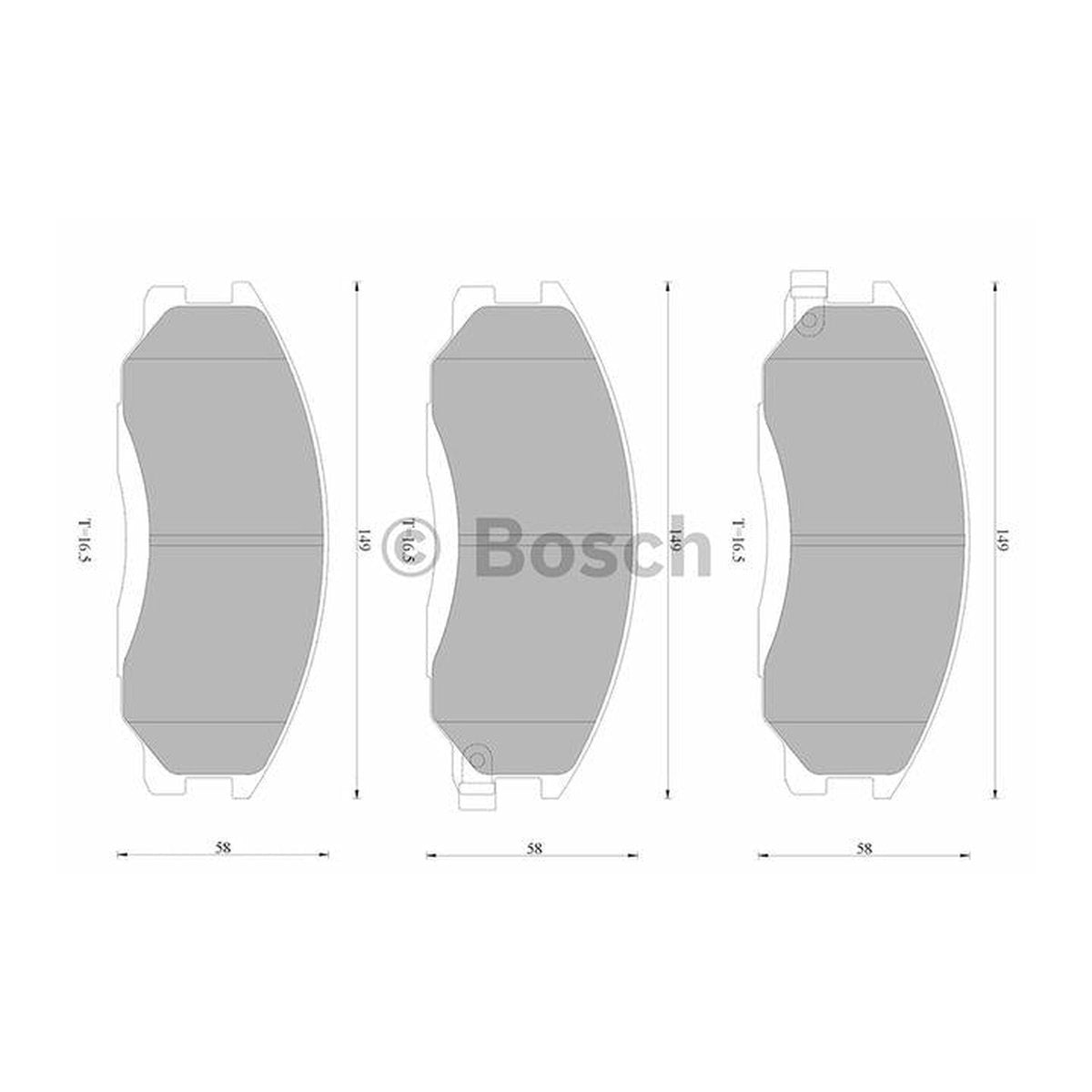 Bosch Blue Line Brake Pad Set Front DB1450BL