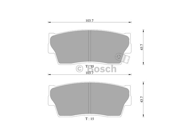 Bosch Blue Line Brake Pad Set Front DB1134BL