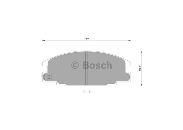 Bosch Blue Line Brake Pad Set Front DB1116BL