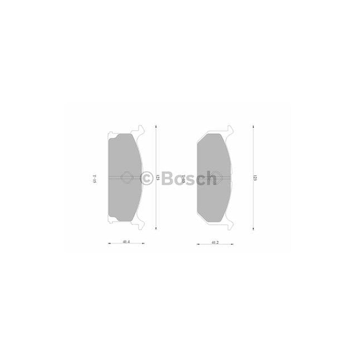 Bosch Blue Line Brake Pad Set Front DB402BL