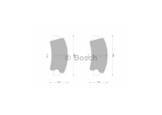 Bosch Blue Line Brake Pad Set Front DB40BL