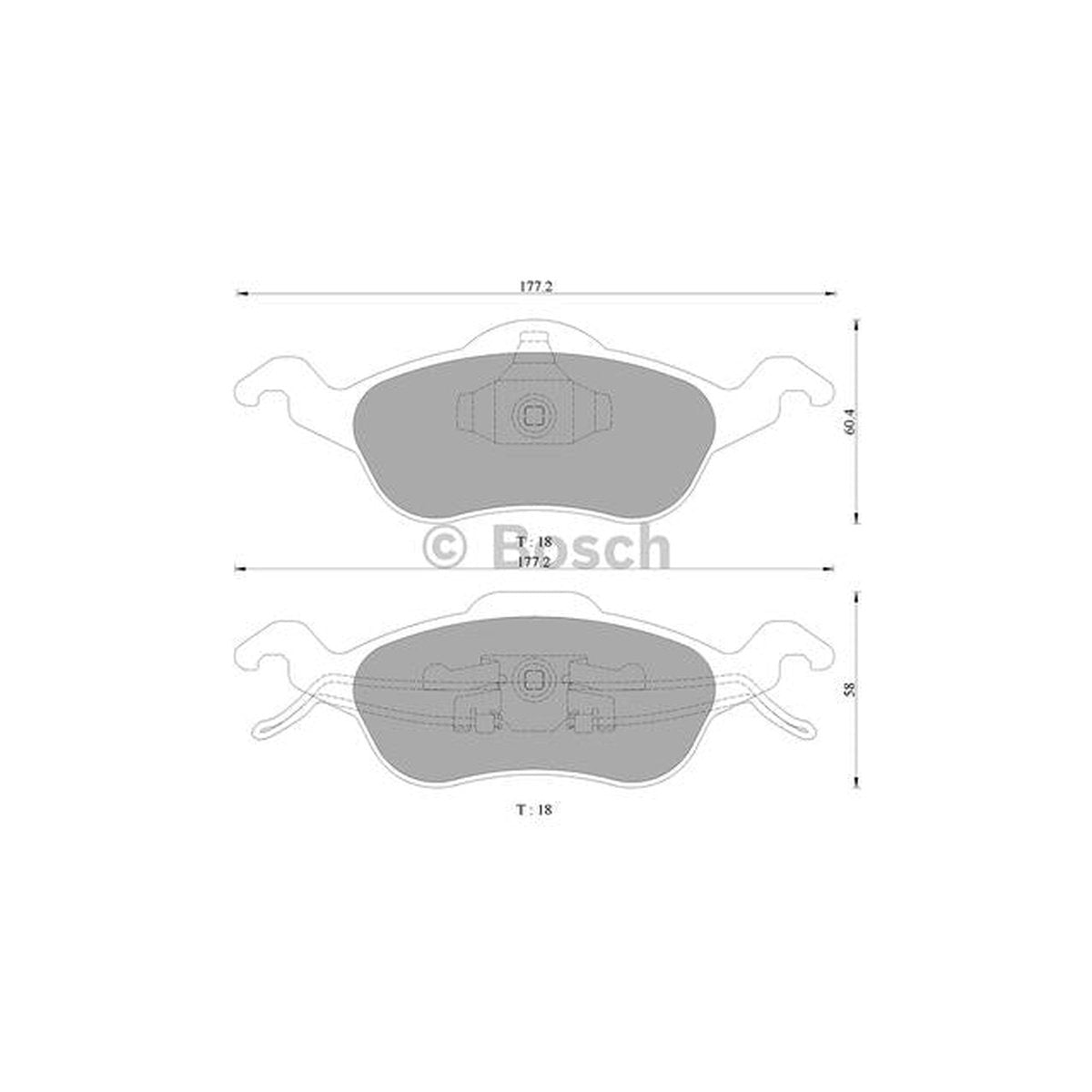 Bosch Blue Line Brake Pad Set Front 7690BL