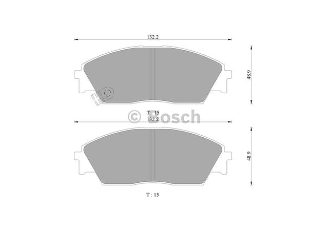 Bosch Blue Line Brake Pad Set Front DB1123BL