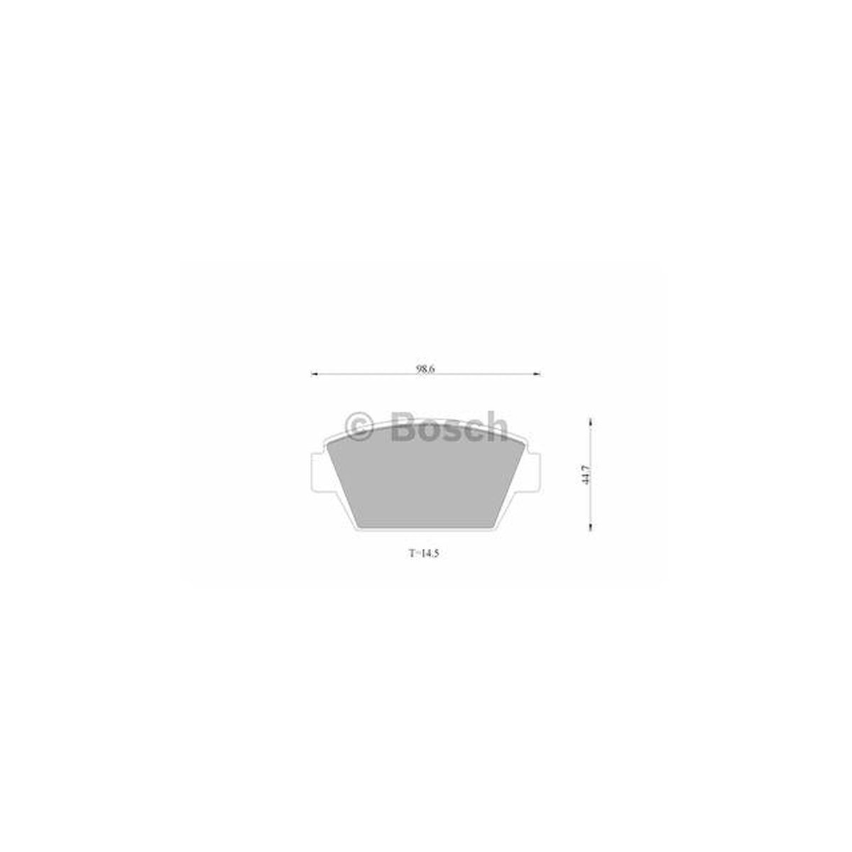 Bosch Blue Line Brake Pad Set Rear DB1143BL