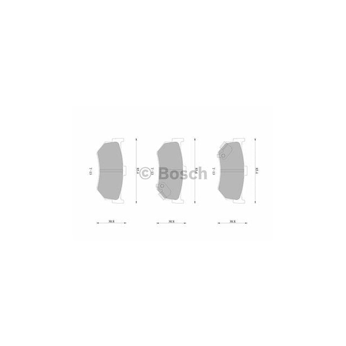Bosch Blue Line Brake Pad Set Rear DB1196BL