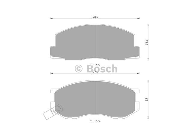 Bosch Blue Line Brake Pad Set Front DB1276BL