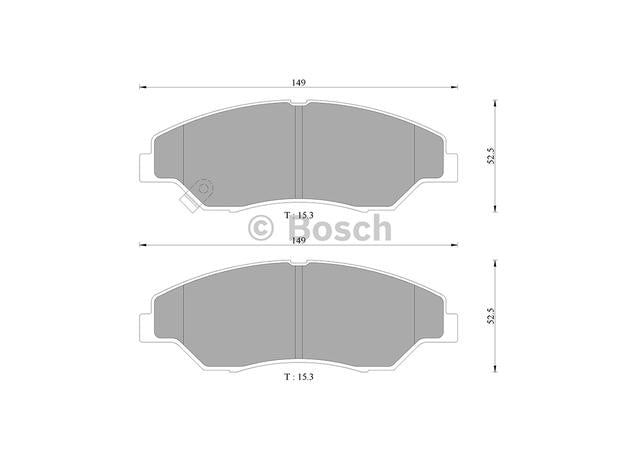 Bosch Blue Line Brake Pad Set Front DB1512BL