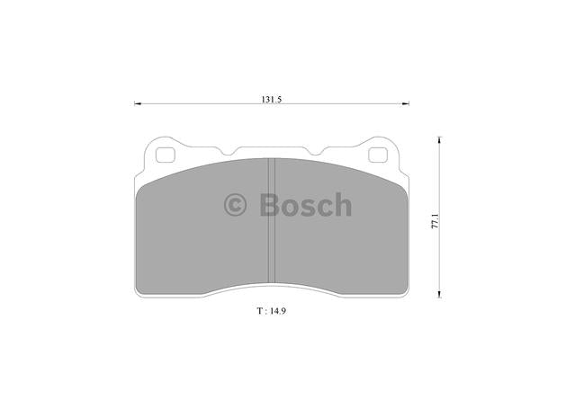 Bosch Blue Line Brake Pad Set Front DB1678BL