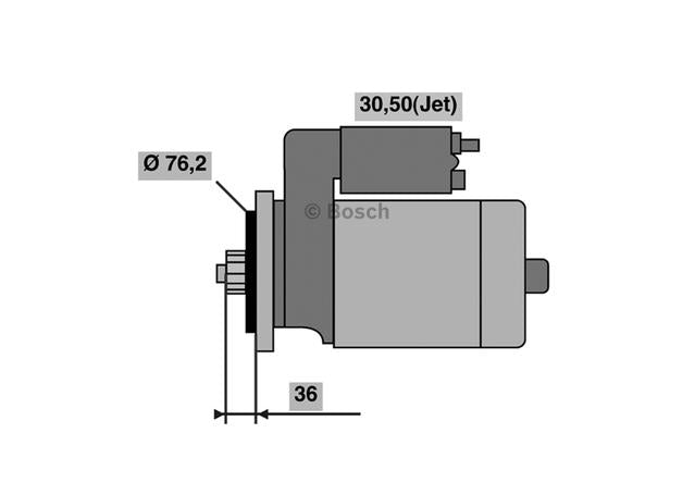 Bosch Starter Motor 0 001 121 028