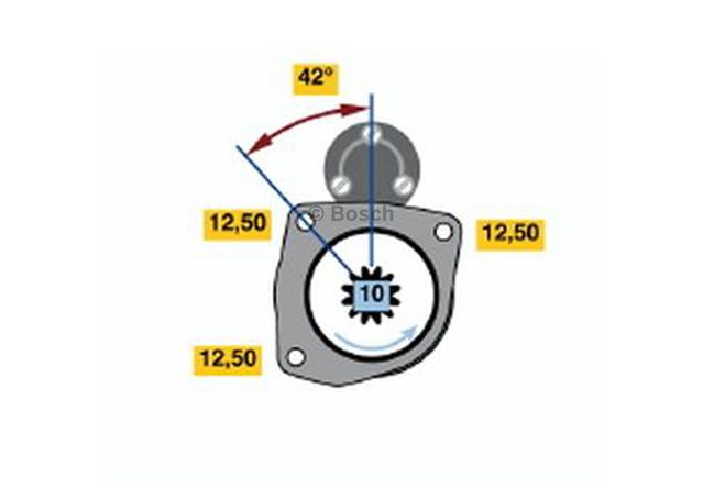 Bosch Starter Motor 0 001 121 408