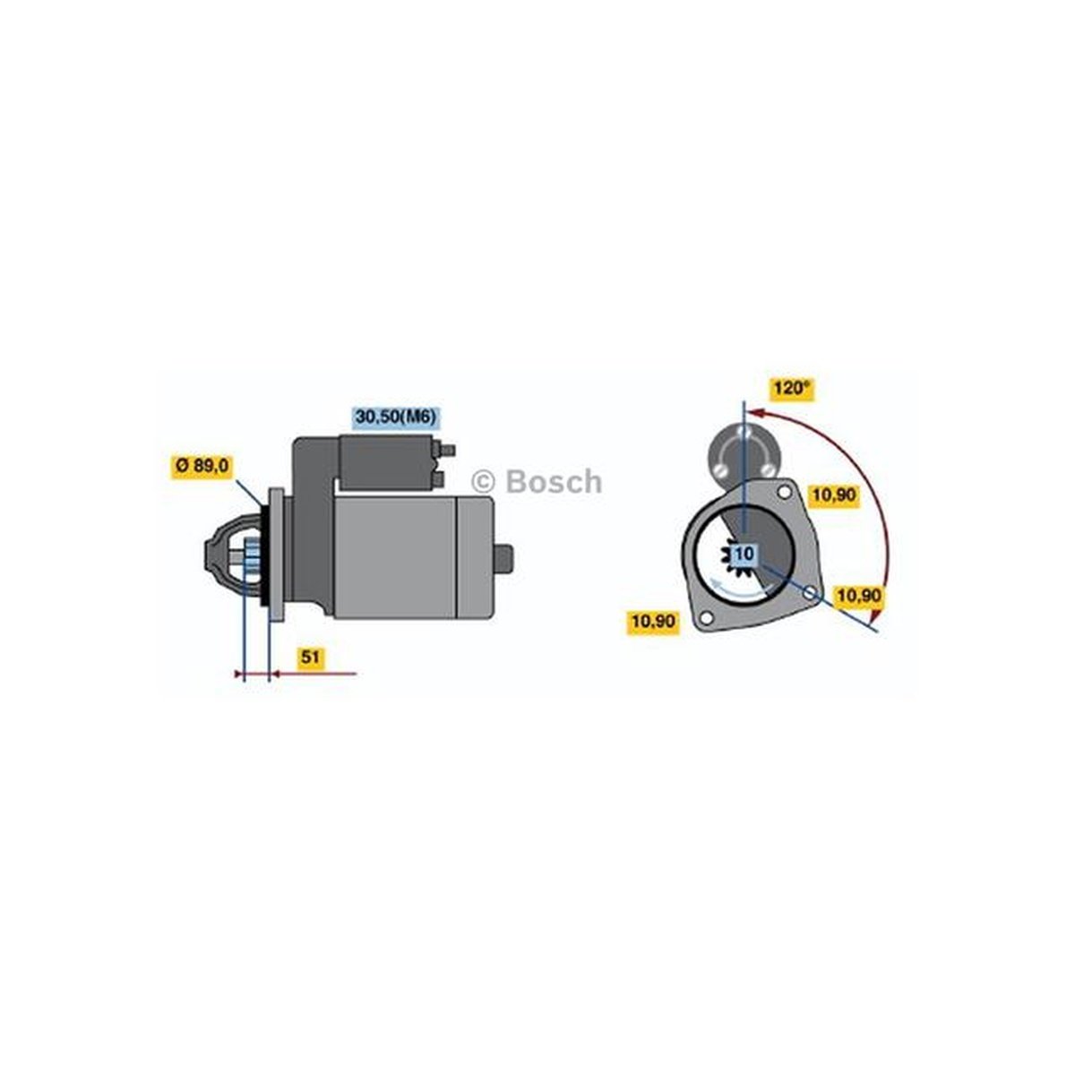 Bosch Starter Motor 0 001 231 016