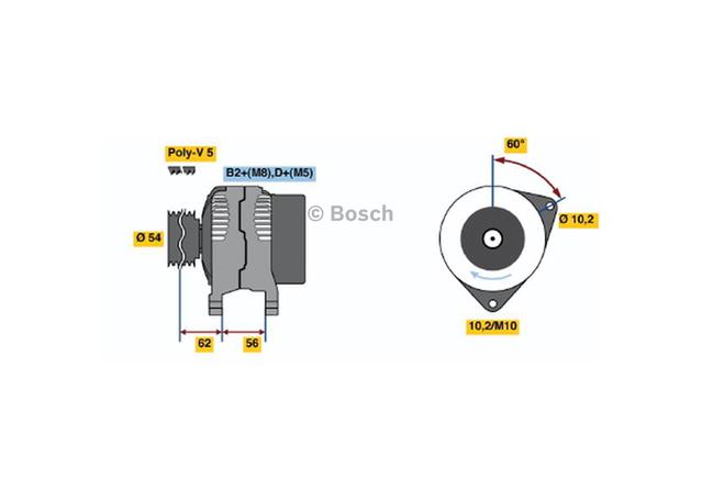 Bosch Alternator 0 124 425 024