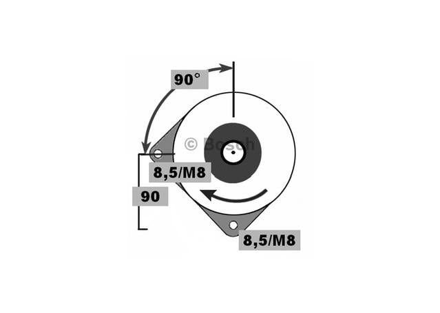 Bosch Alternator 0 124 515 010