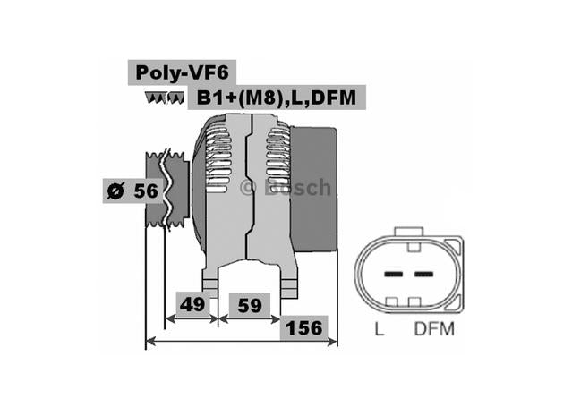 Bosch Alternator 0 124 515 010
