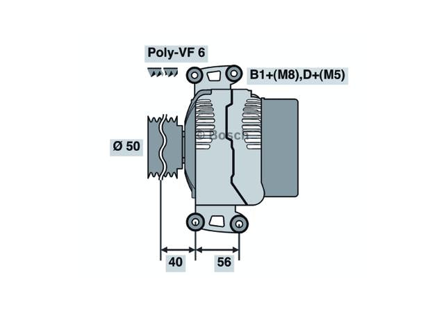 Bosch Alternator 0 124 615 033