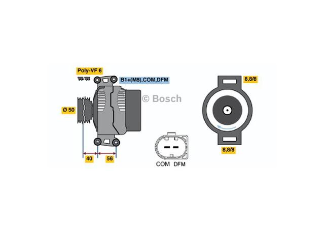 Bosch Alternator 0 124 625 022