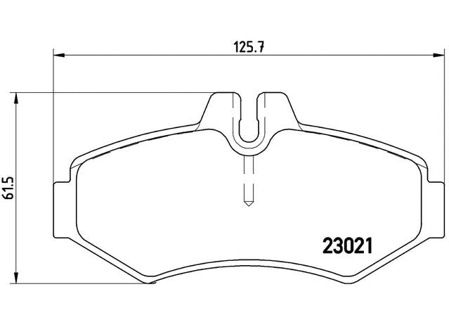 Brembo Brake Pad Rear Set (Low-Met) P50020