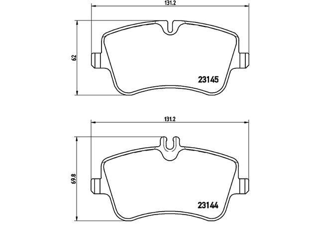 Brembo Brake Pad Front Set (Low-Met) P50045
