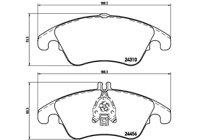 Brembo Brake Pad Front Set (Low-Met) P50069