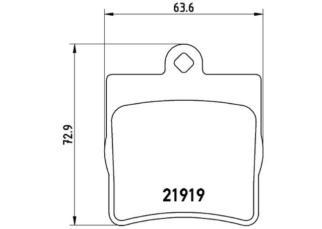 Brembo Brake Pad Set (Low-Met) P50072