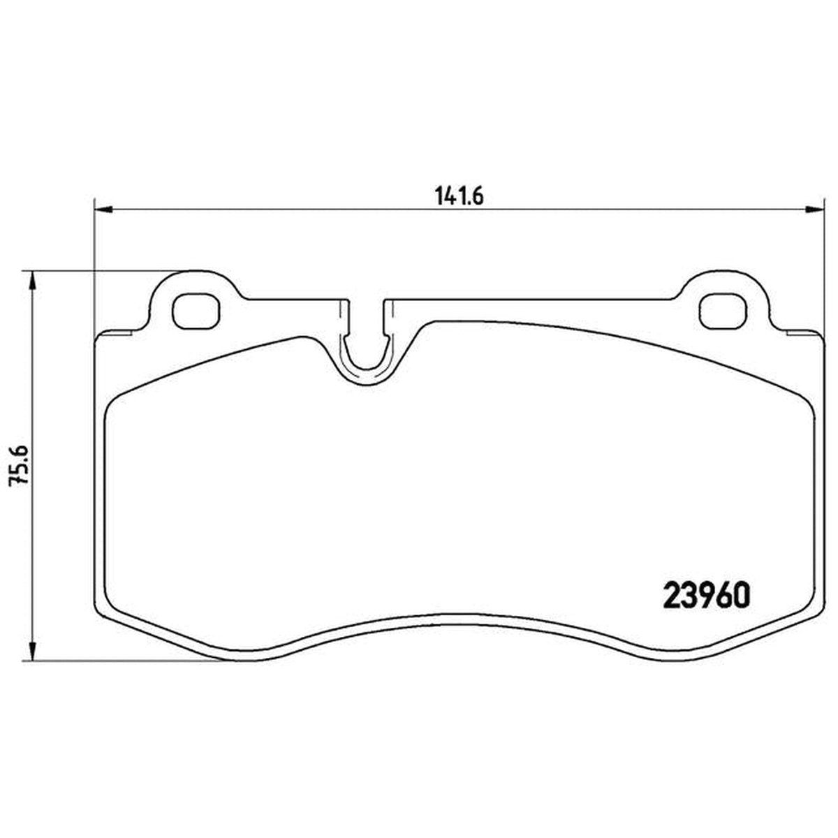 Brembo Brake Pad Front Set (Low-Met) P50074