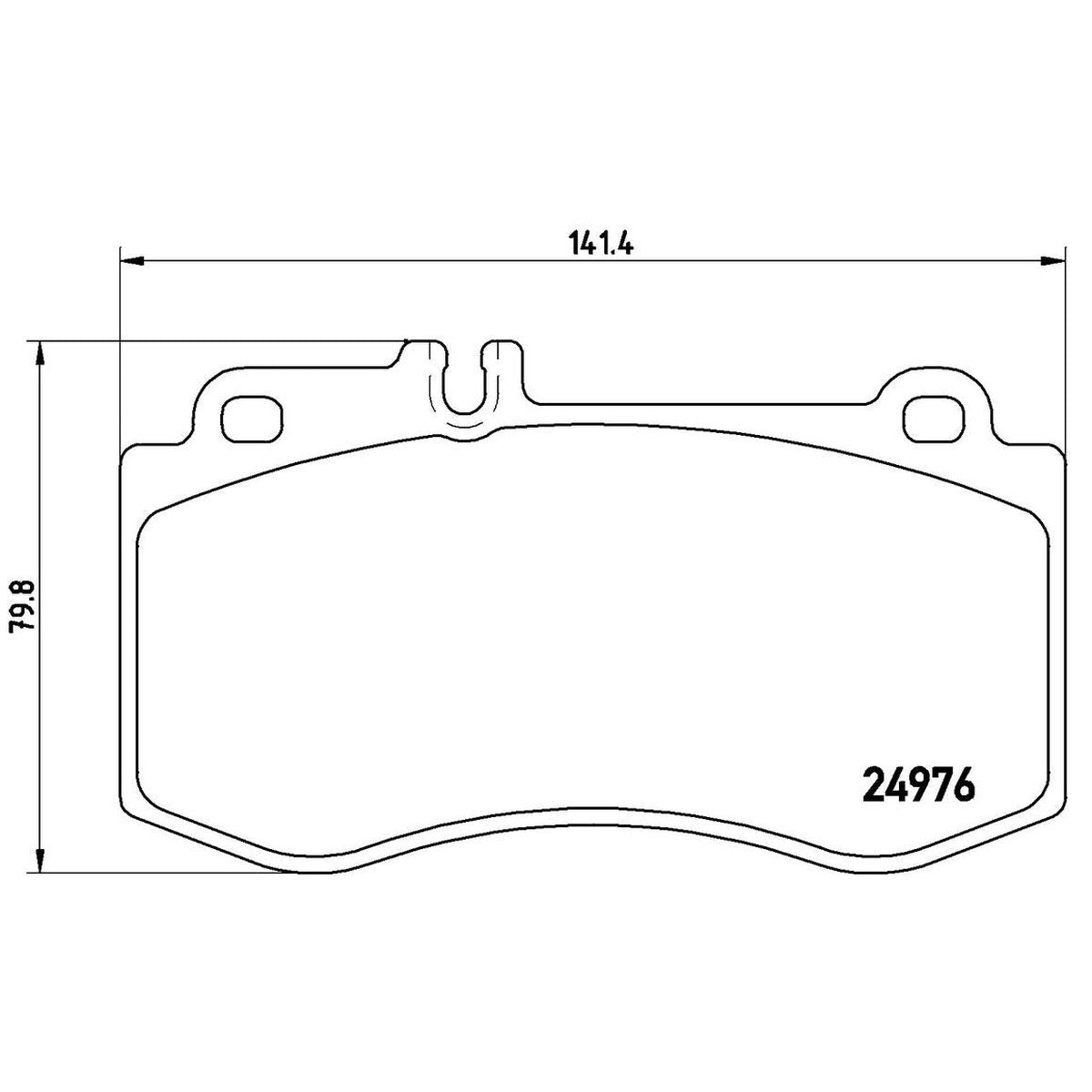 Brembo Brake Pad Set (Low-Met) P50087