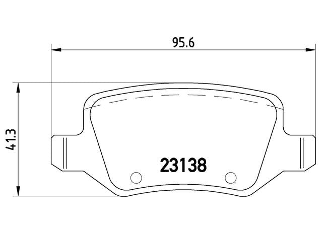 Brembo Brake Pad Set (Low-Met) P50090