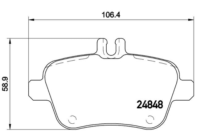 Brembo Brake Pad Set (Low-Met) P50091