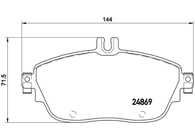 Brembo Brake Pad Set (Low-Met) P50093
