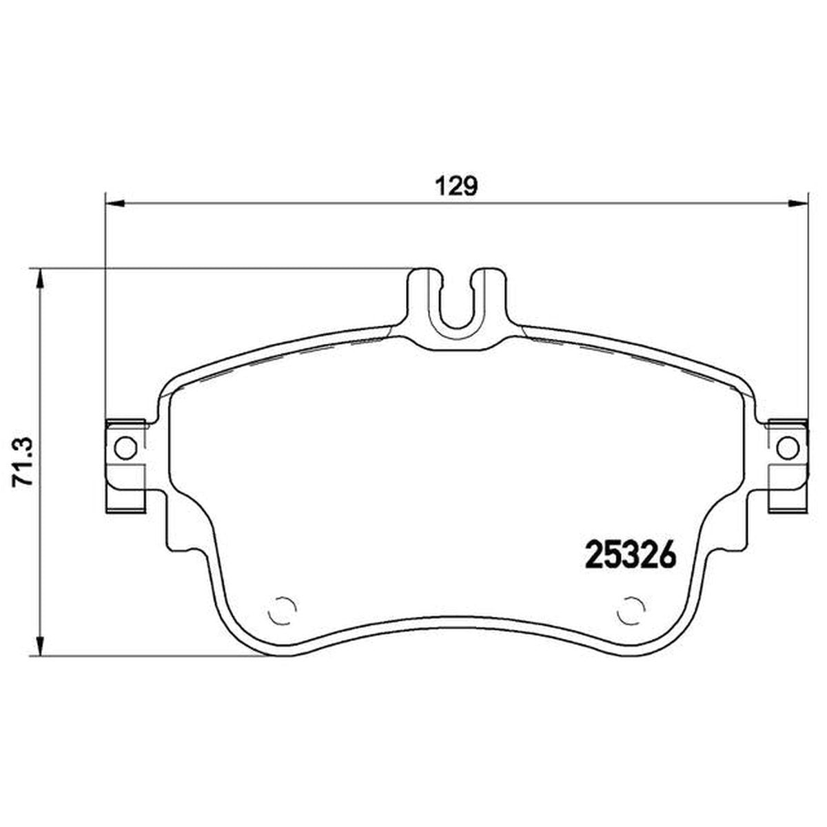 Brembo Brake Pad Front Set (Low-Met) P50094