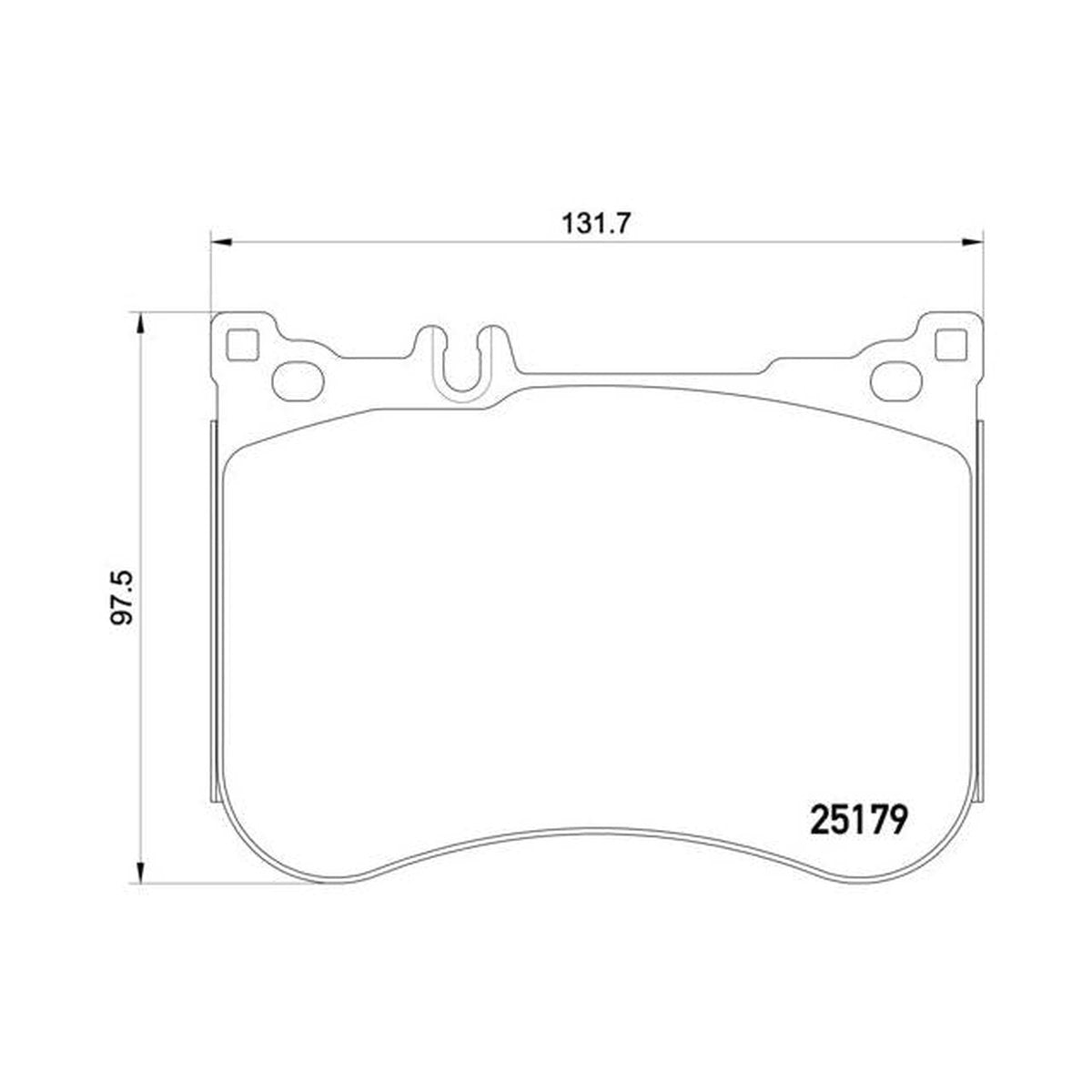 Brembo Brake Pad Front Set (Low-Met) P50095