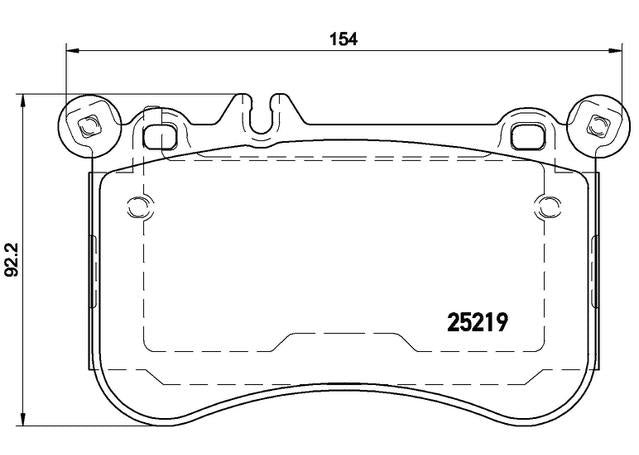 Brembo Brake Pad Front Set (Low-Met) P50098