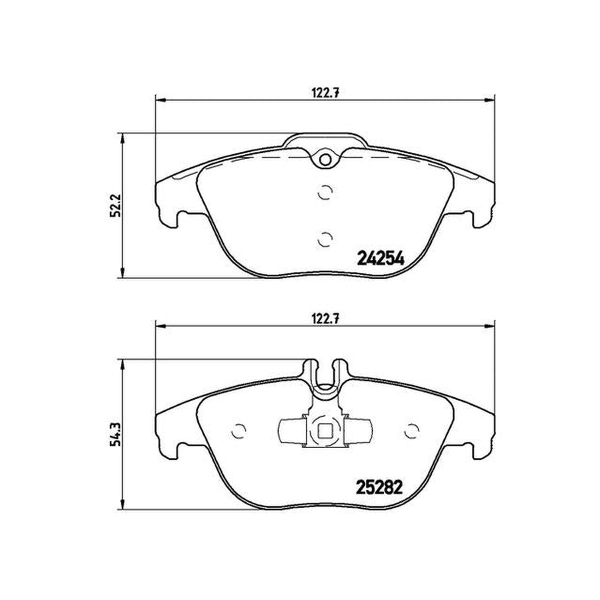 Brembo Brake Pad Rear Set (Low-Met) P50104