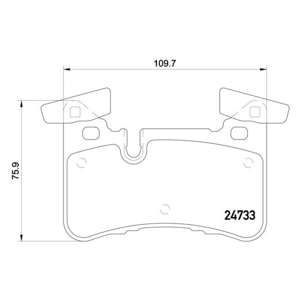 Brembo Brake Pad Set (Low-Met) P50110
