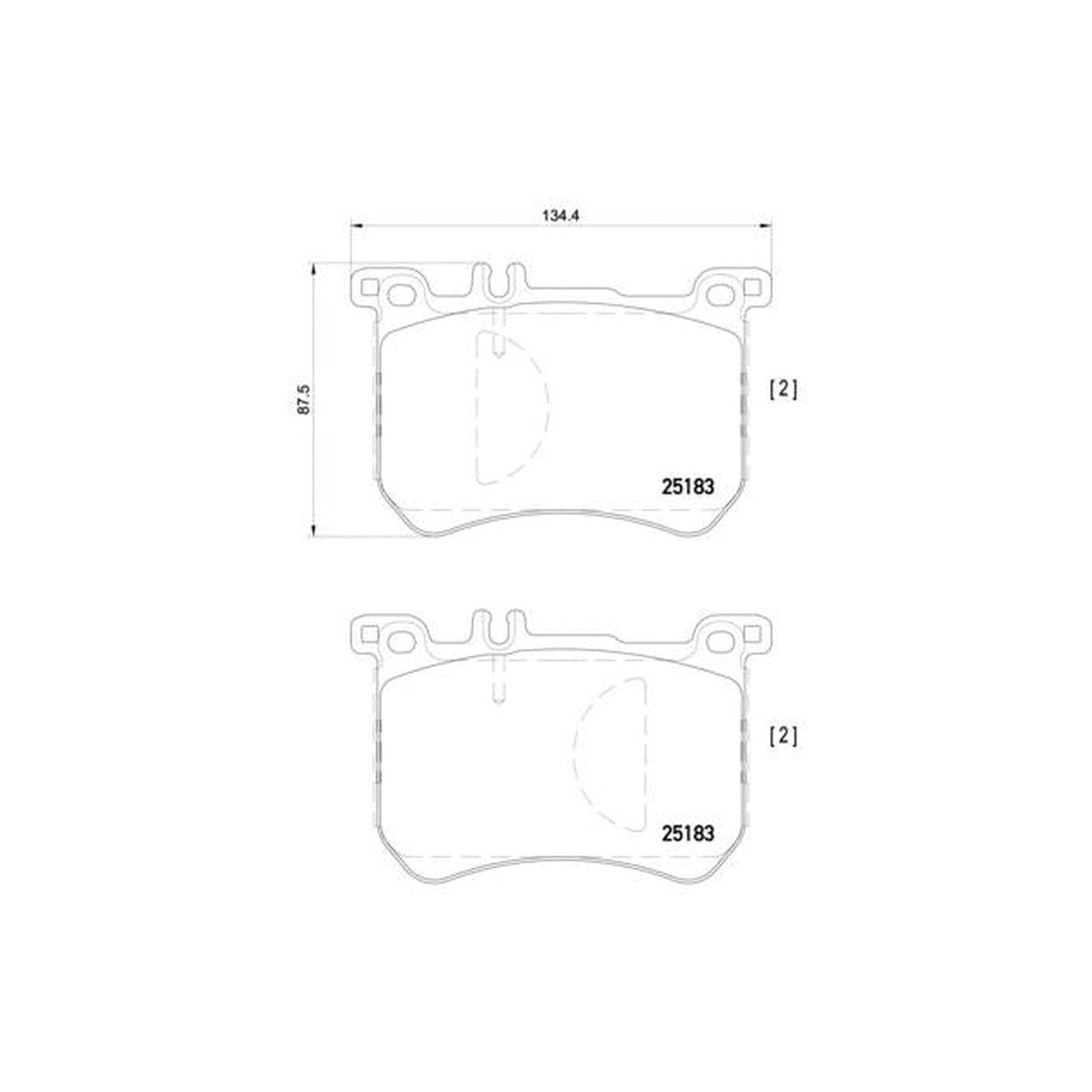 Brembo Brake Pad Front Set (Low-Met) P50111