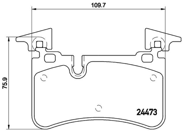 Brembo Brake Pad Rear Set (Low-Met) P50113