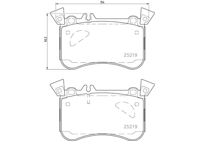 Brembo Brake Pad Set (Low-Met) P50121