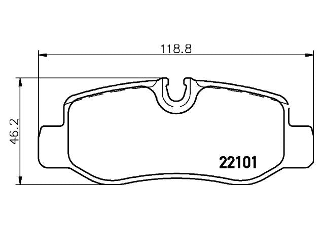 Brembo Brake Pad Rear Set (Low-Met) P50126