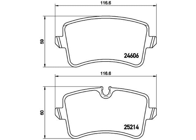 Brembo Brake Pad Set (Low-Met) P85118