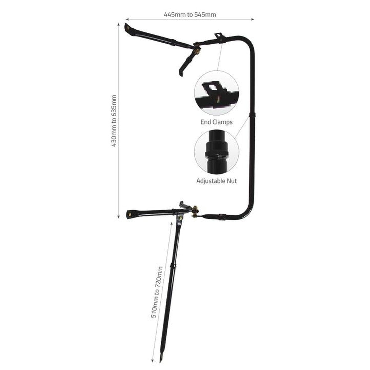 Britax Mirror Bracket Assembly Adjustable 1422000