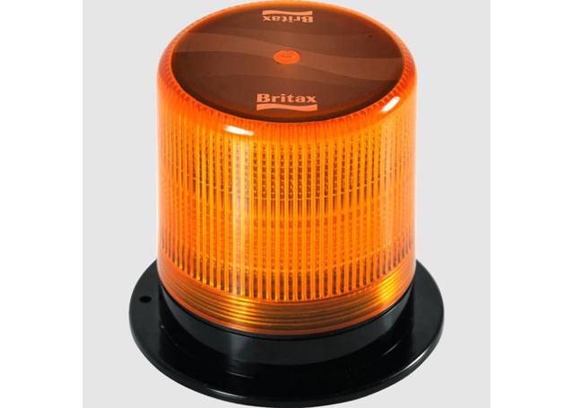 Britax LED Beacon Amber 700 Lumens 6x3W 10-30v 3-Bolt Mount 120x128mm IP67 BF180-00