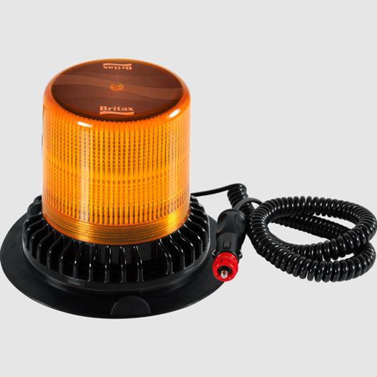 Britax LED Beacon Amber 1100 Lumens 6x5W 10-30v Magnetic Mount 135x165mm IP67 BF304-00