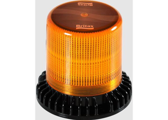 Britax LED Beacon Amber 2500 Lumens 6x10W 10-30v 3-Bolt Mount 123x132mm IP67 BF600-00