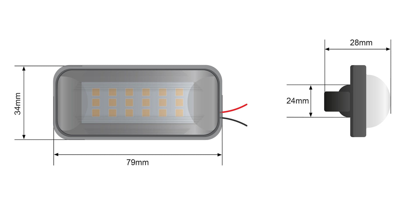 STEDI License Plate Light Subaru BRZ LEDCONVBRZLCNS