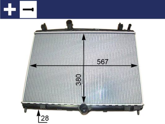 Mahle Radiator OE Quality CR 2113 000S