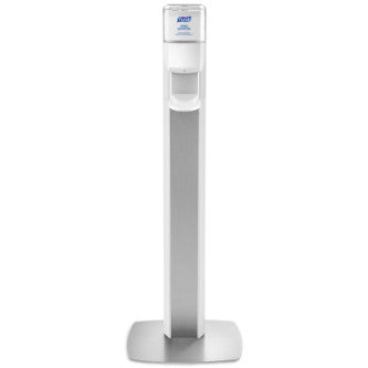 Purell Messenger Es8 Graphite Floor Stand With Silver Panel 7308-DS-SLV