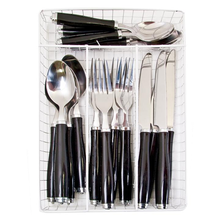 Campfire Travellers Cutlery Set 16pcs W/Wire Storage Tray 716012