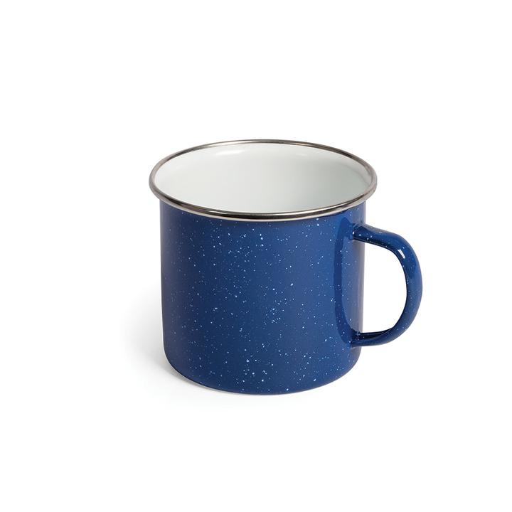 Campfire Enamel Mug 9cm Blue W/Stainless Steel Rim 727012