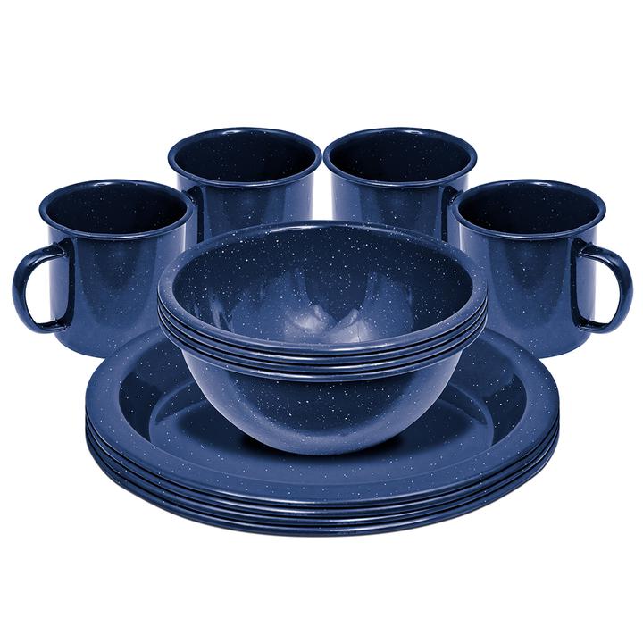 Campfire Enamel 4 Person Dinner Set 12pcs 727623