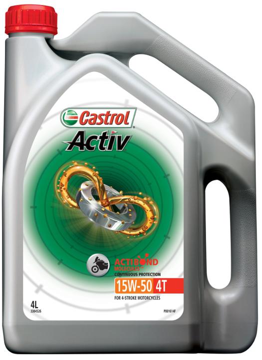Castrol Activ 4T Premium Mineral 15W-50 Engine Oil 4L 3384526